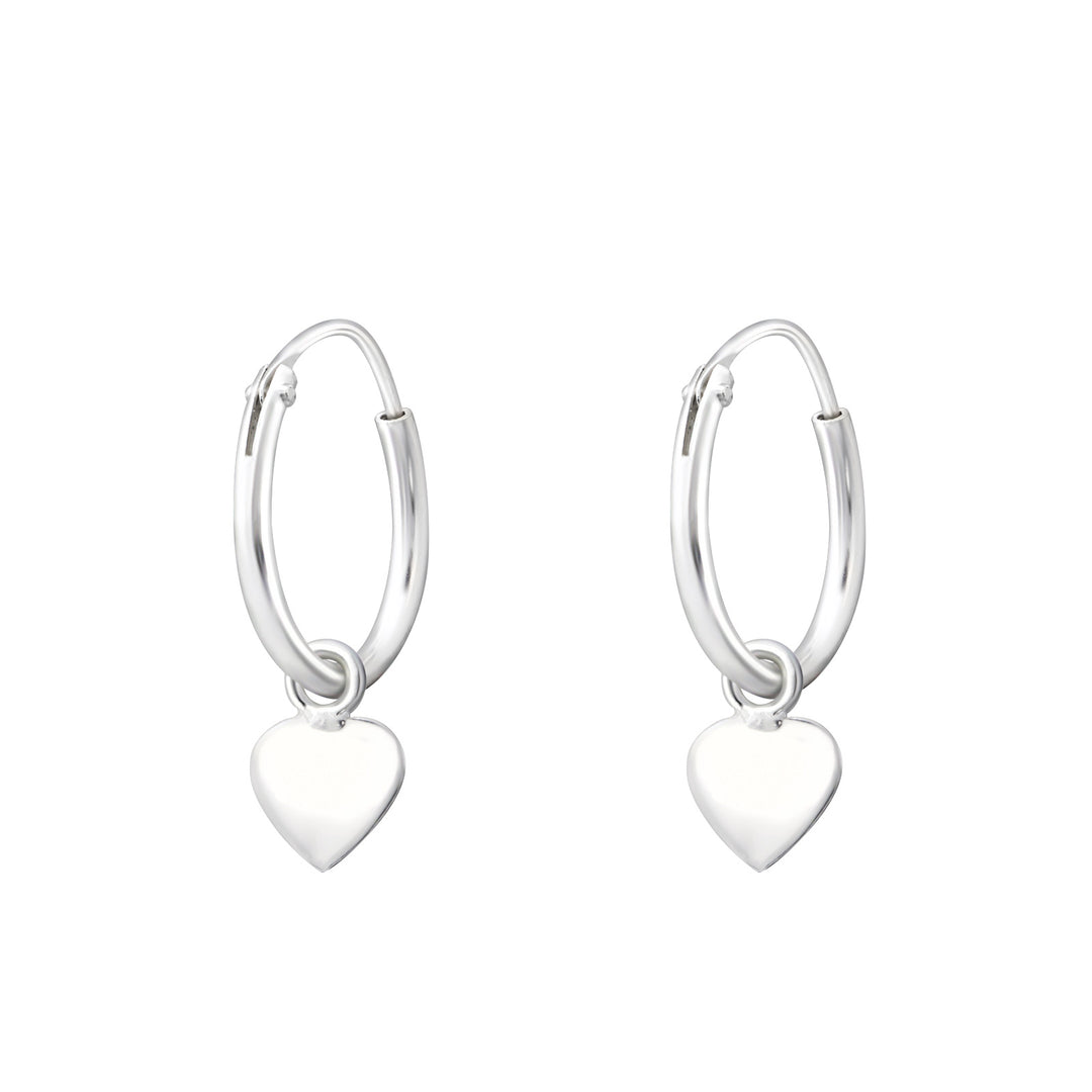 Oorringen Hearts 12mm