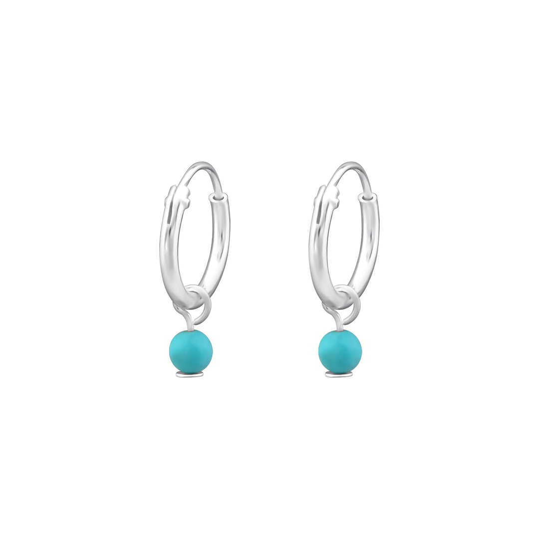 Oorringen Blue 12mm