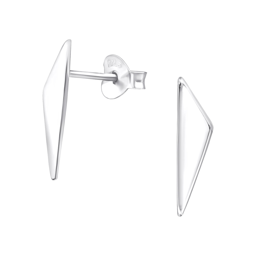 Oorstekers Zilver Triangular